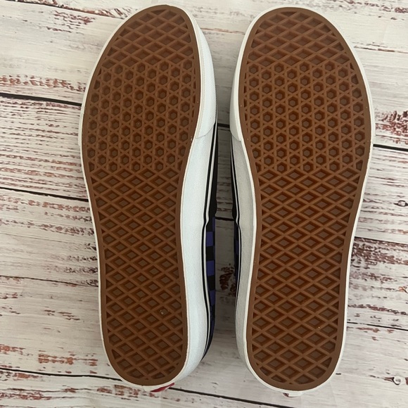 Vans classic era checkerboard purple/black men's 9.5 women's 11 - Picture 3 of 5
